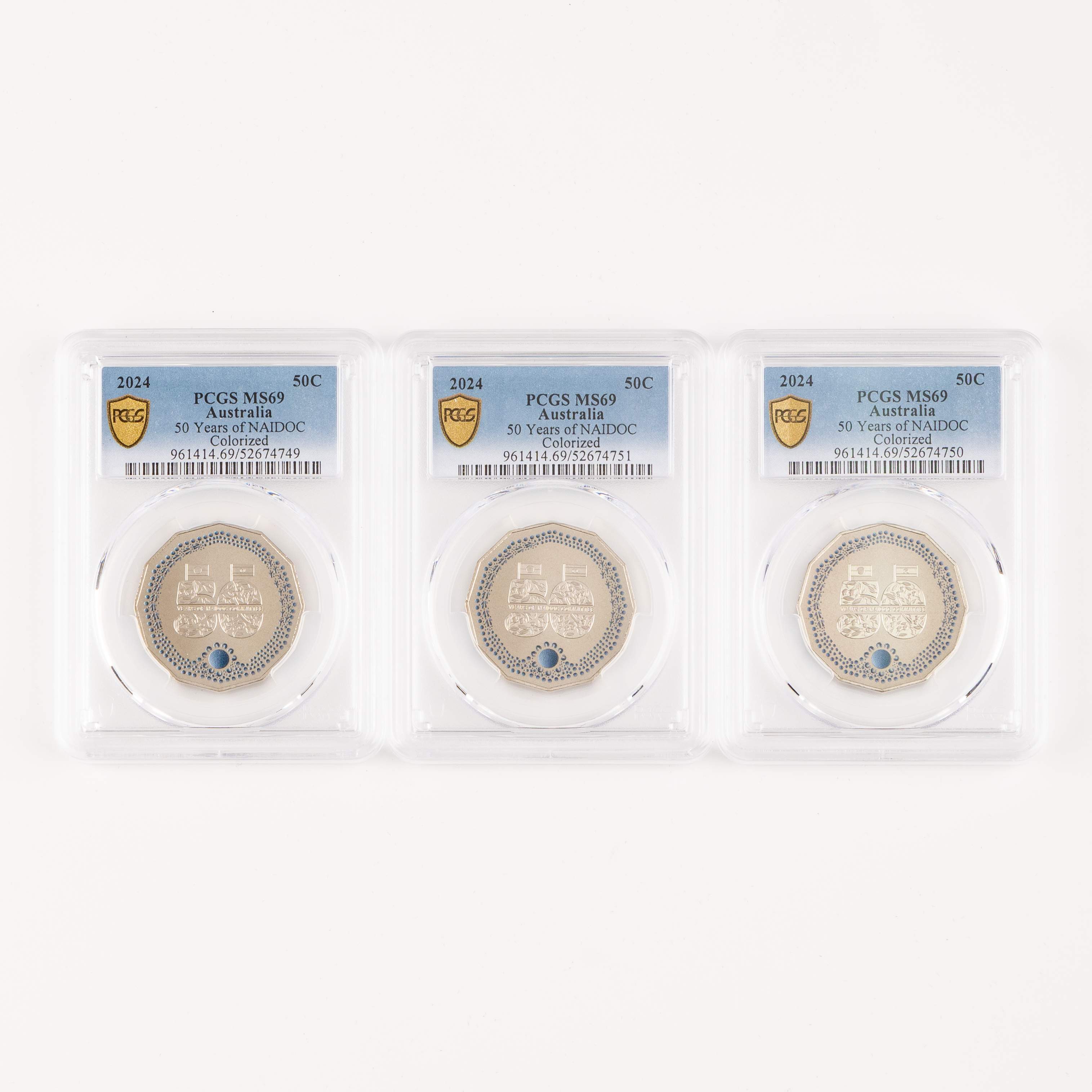 50 Years of NAIDOC, Fifty Cents, 2024, PCGS MS69