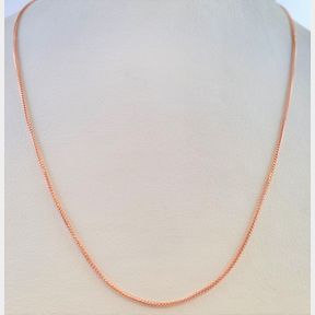 18CT ROSE GOLD SNAKE CHAIN - 51629/077