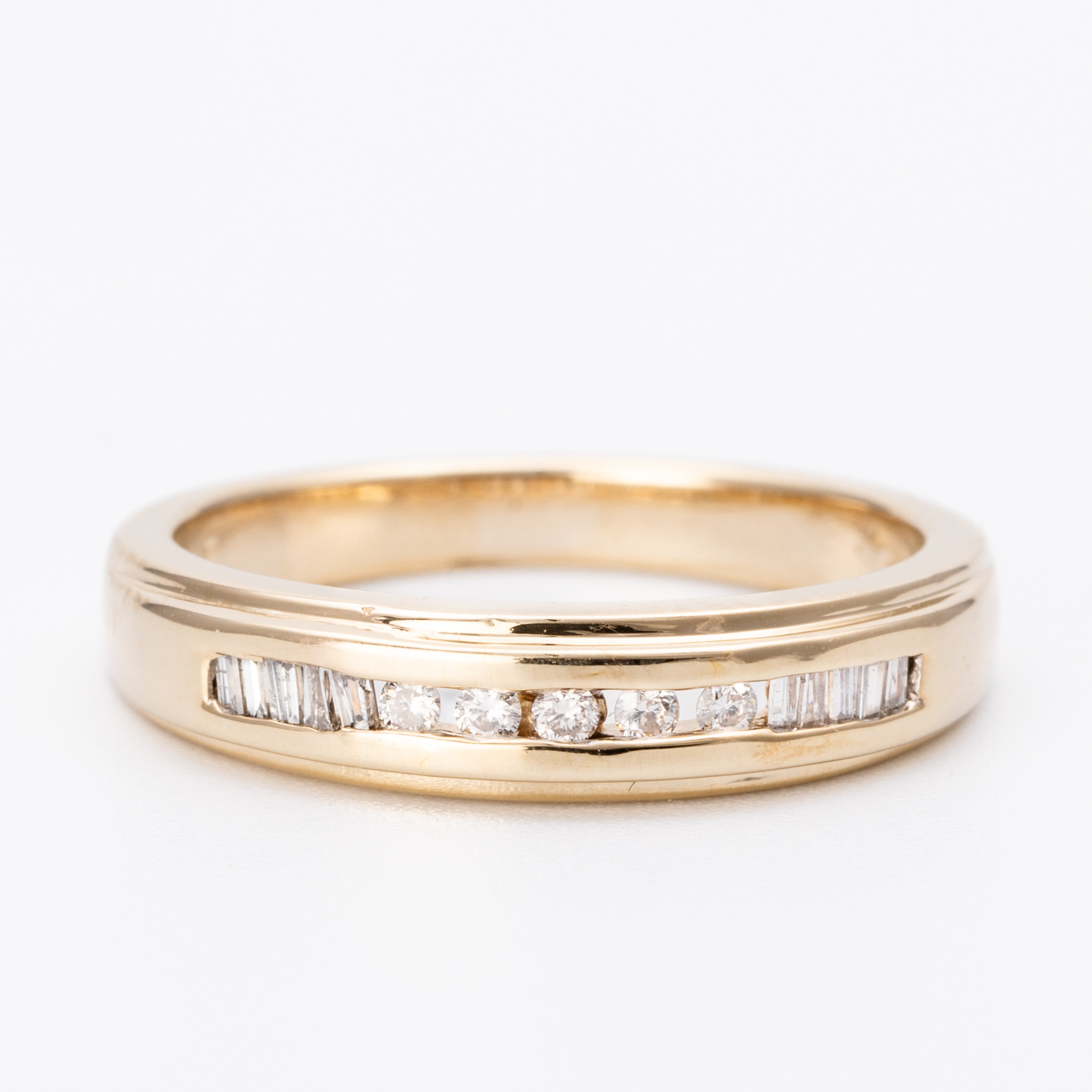 Diamond Channel Band 9ct Gold