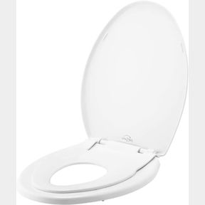 ELONGATED MAYFAIR 1881SLOW 000 LITTLE2BIG TOILET BUILT-IN POTTY TRAINING SEAT, WHITE, ELONGATED