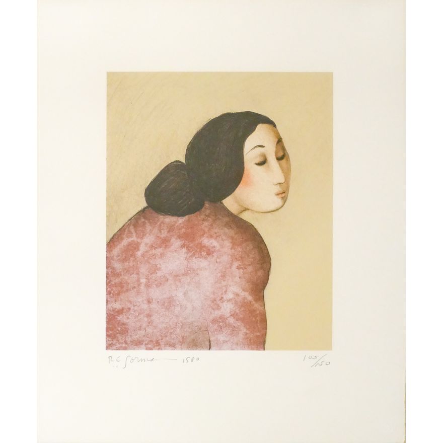 R.C. Gorman ''Cholena'' 1980 S/N Color Lithograph