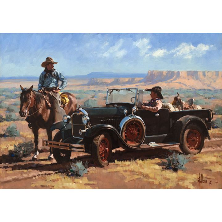 Fred Fellows (1934-) Big Win at Cheyenne