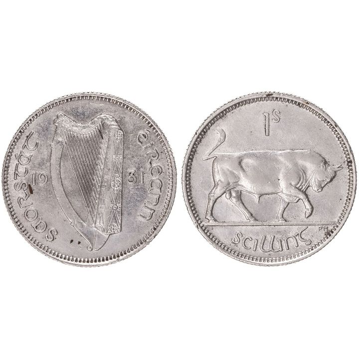 Ireland, One Shilling, 1931,  gEF