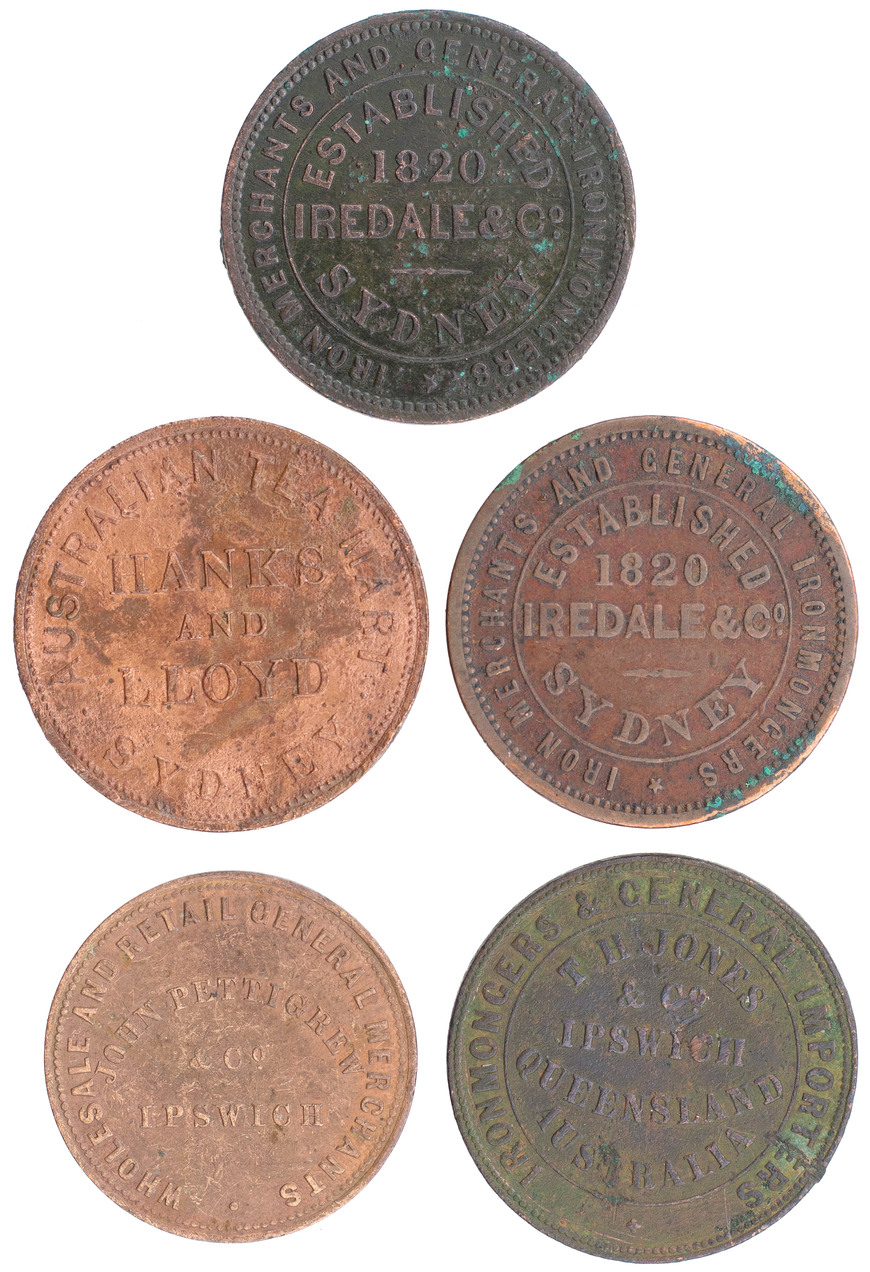 Ipswich, Queensland, T. H. Jones, Penny, ND, gFine