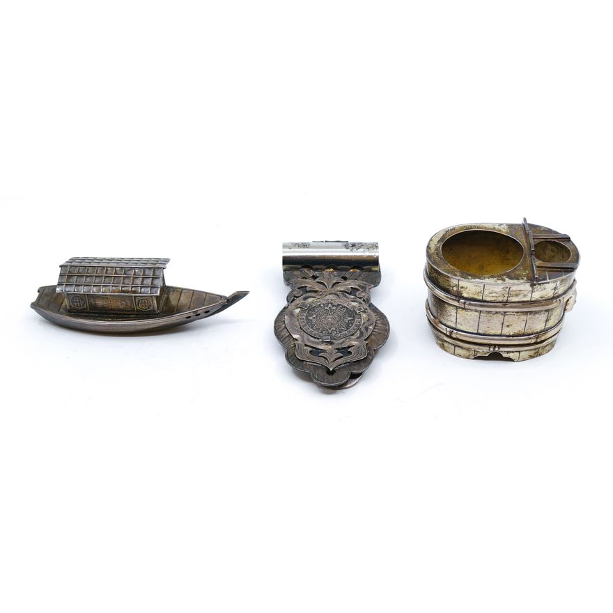 Box Japanese Sterling Shakers & Mexican Money Clip