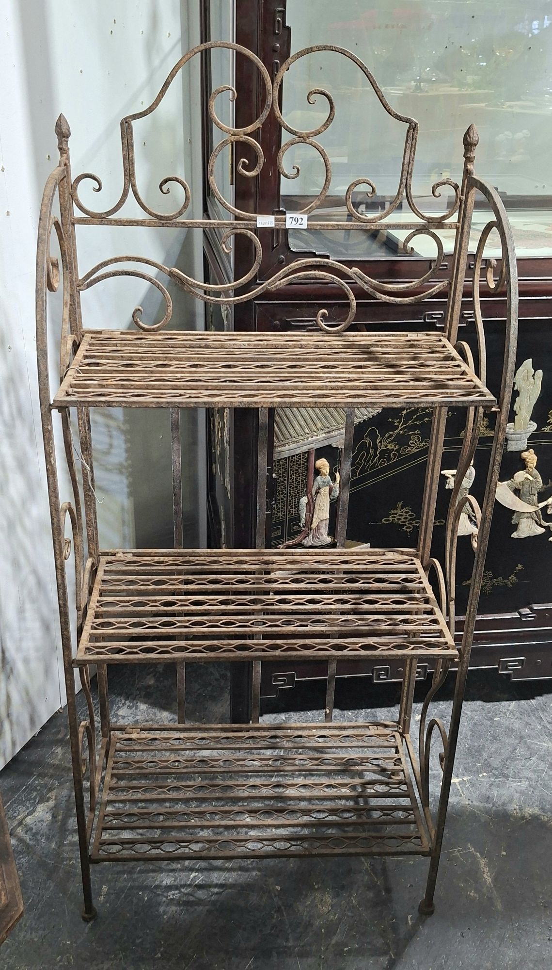 Wrought Iron Garden Shelves