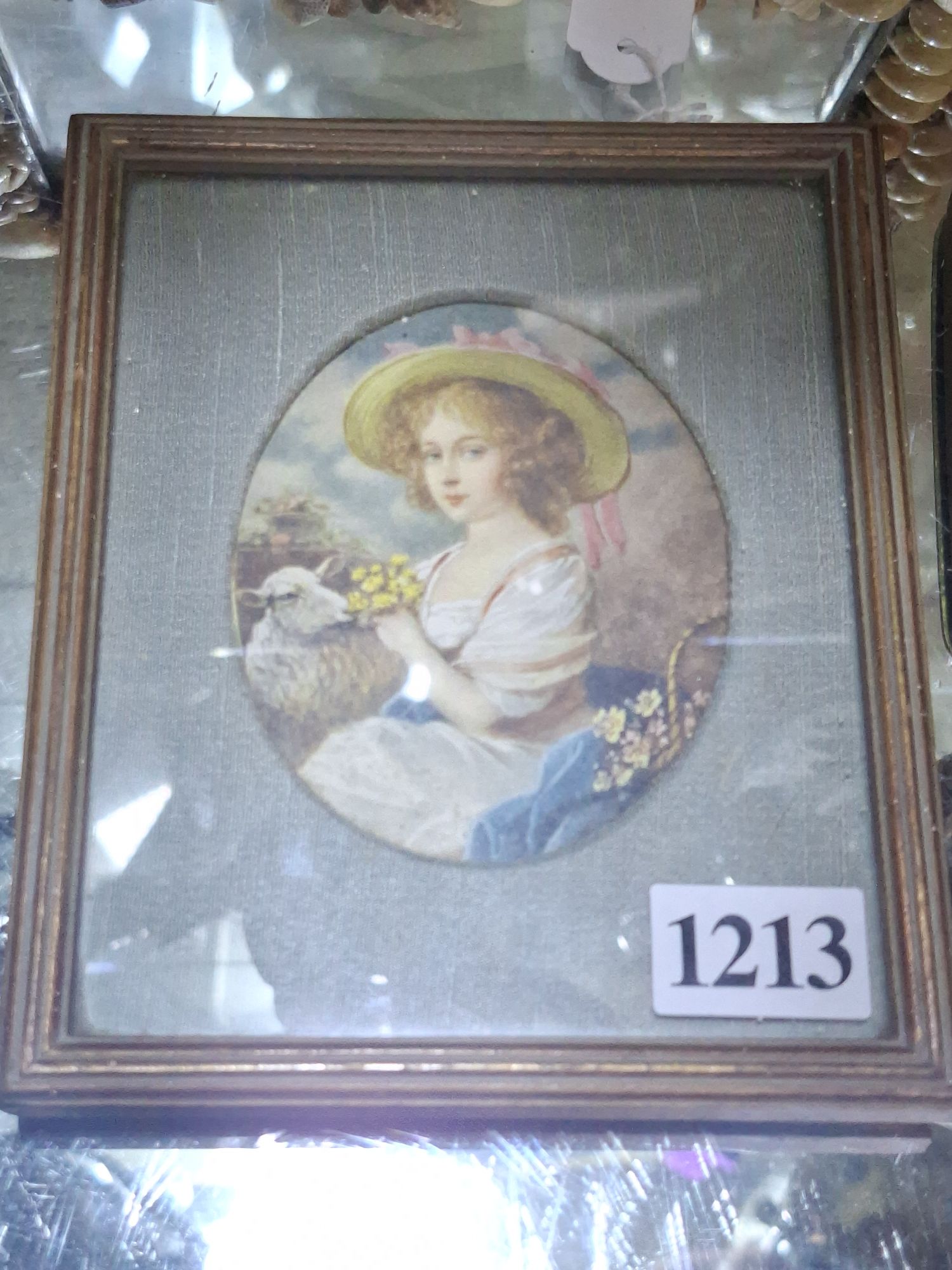MINIATURE PRINT OF YOUNG LADY
