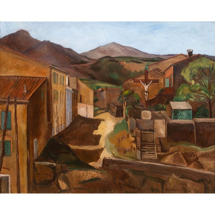 Szymon Mondzain | Wioska w górach, 1924 r.