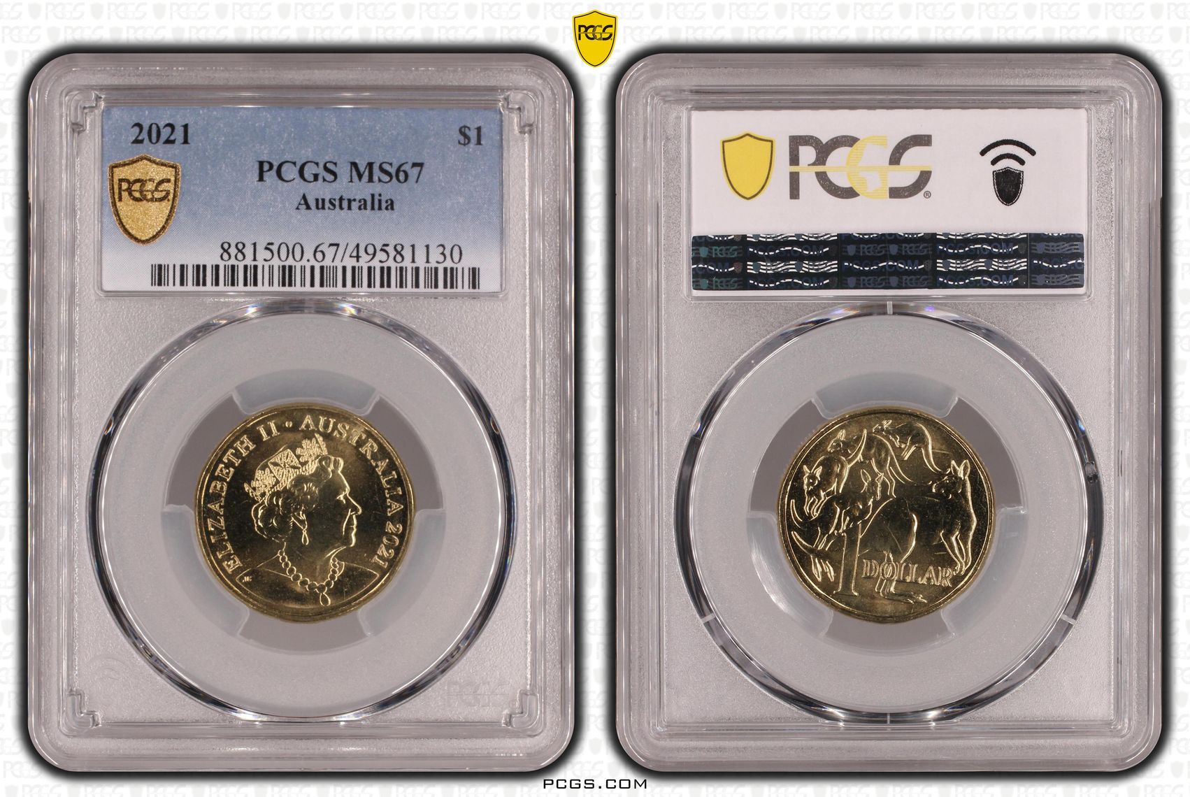 Elizabeth II, , One Dollar, 2021, PCGS MS67