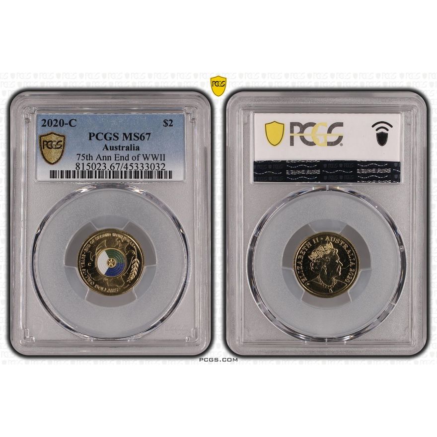75th Ann End of WWII, Two Dollar, 2020-C, PCGS MS 67