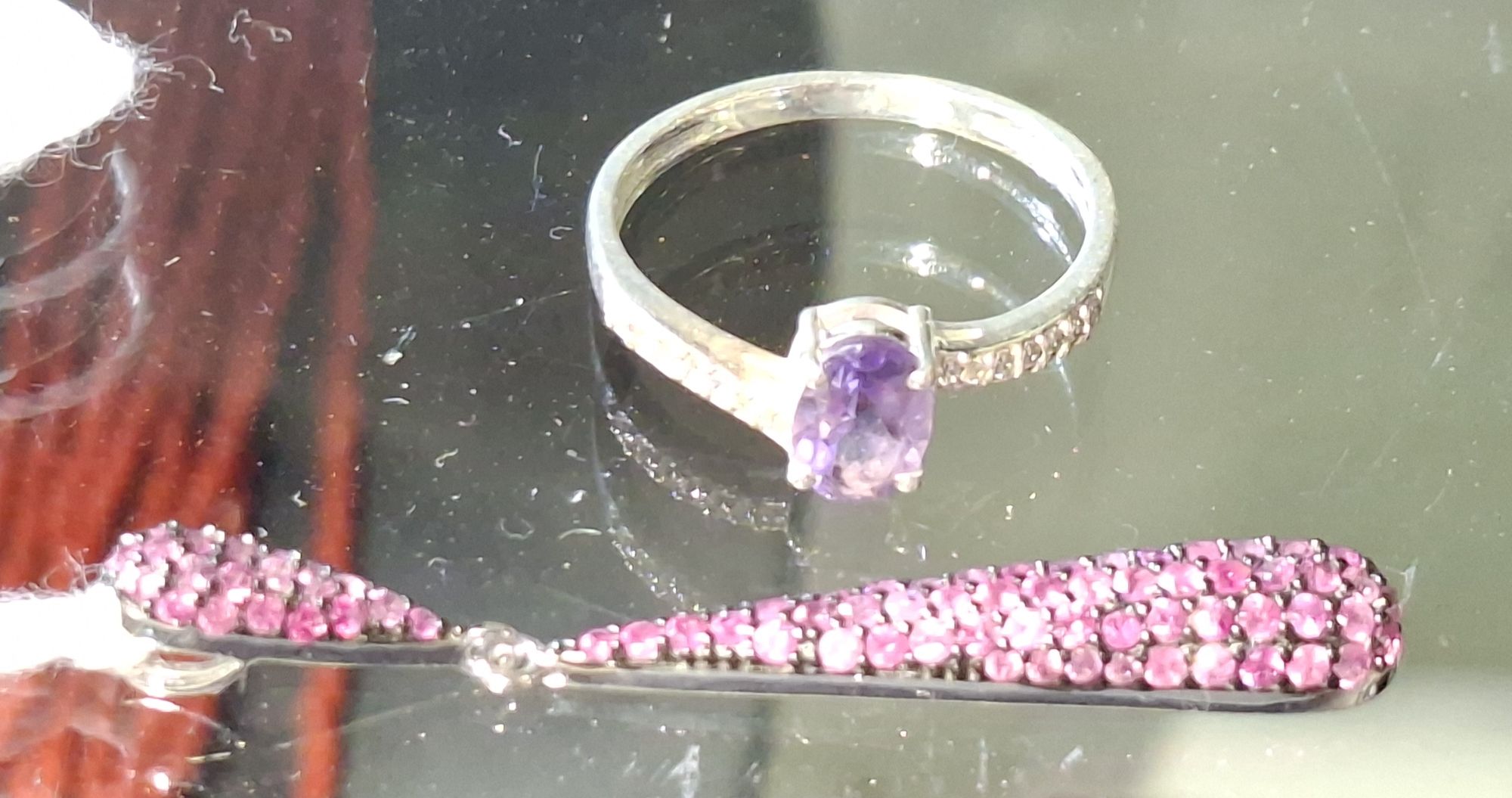 Amethyst 925 Silver Ring And Pendant