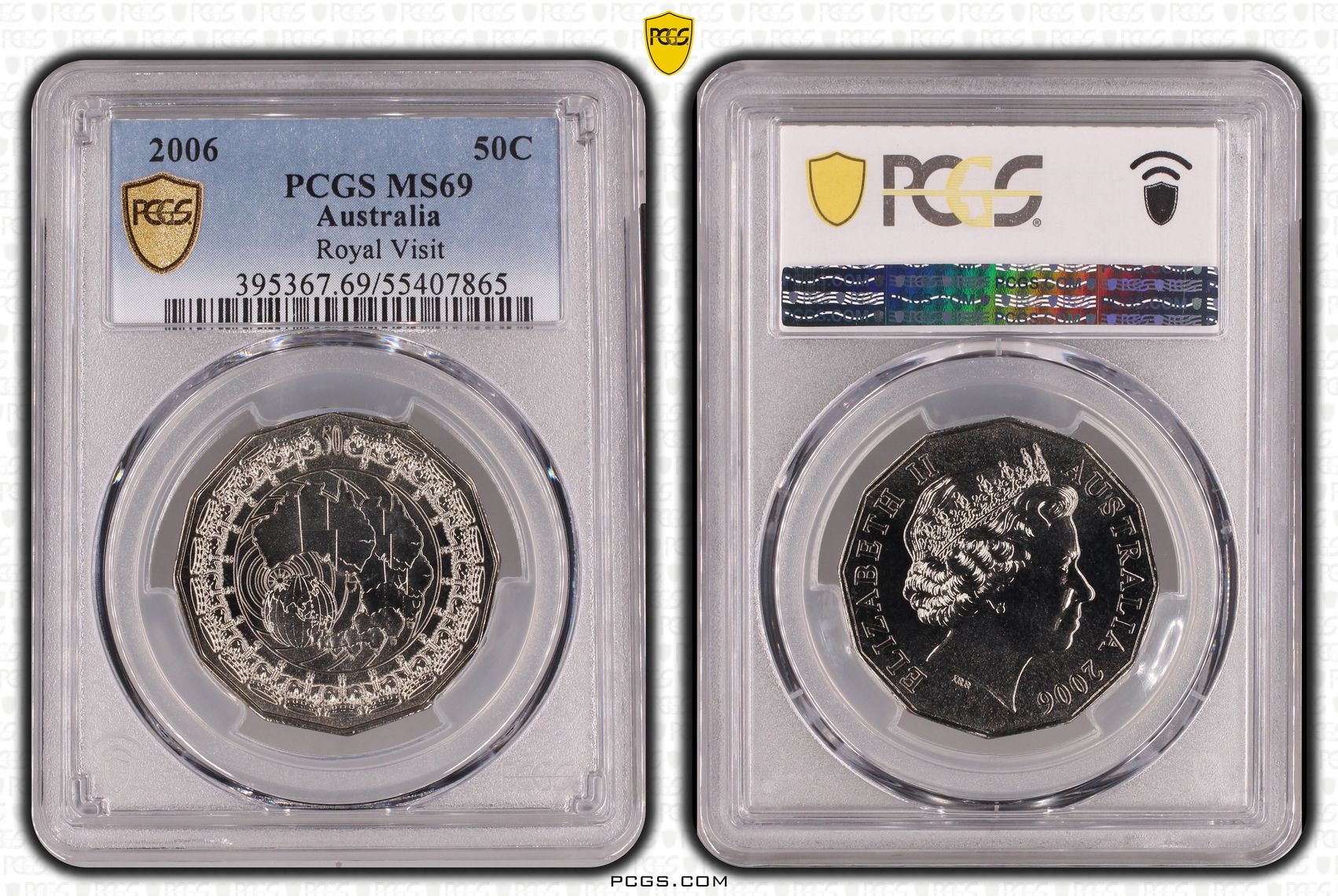 Royal Visit, Fifty Cent, 2006, PCGS MS69