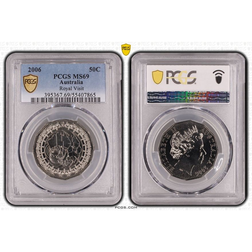 Royal Visit, Fifty Cent, 2006, PCGS MS69