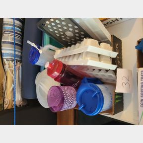 Ice Cube trays, drink containers and plastic items