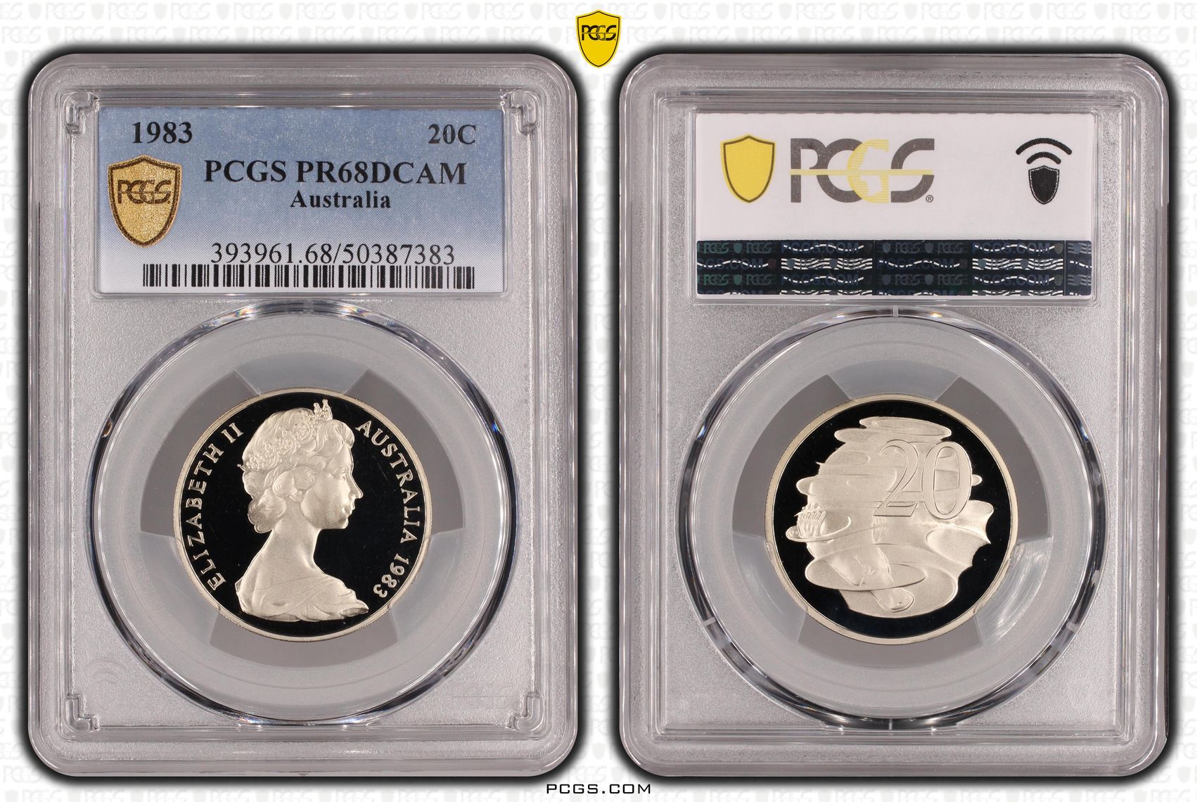 Twenty Cent, 1983, PCGS PR68DCAM