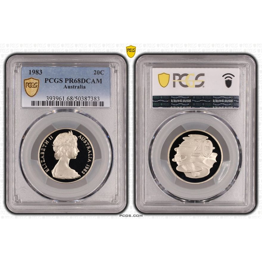 Twenty Cent, 1983, PCGS PR68DCAM