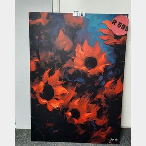 ABSTRACT FLOWER DIVINE ANTHOLOGY CANVAS DESIGN