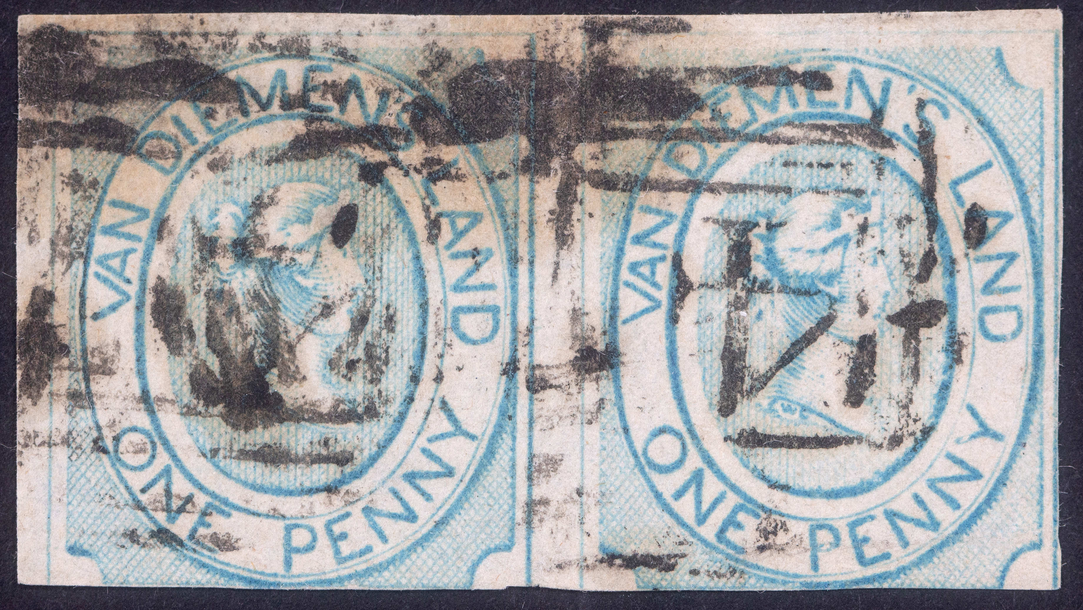 Penny, Pale Blue, 1853, Good