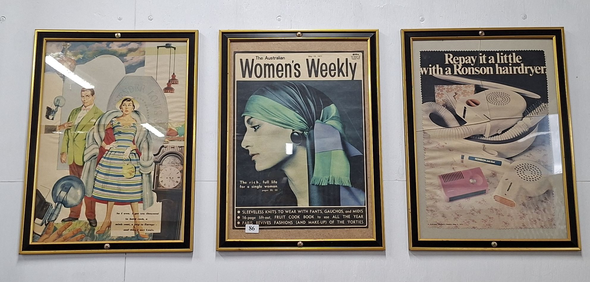VINTAGE FRAMED PRINTS