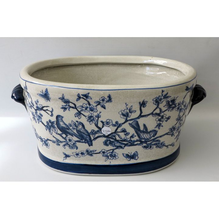 LARGE TWO-HANDLED JARDINIERE