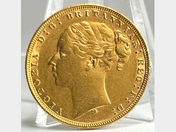 1873 VICTORIA YOUNG HEAD MELBOURNE MINT GEORGE & DRAGON GOLD SOVEREIGN