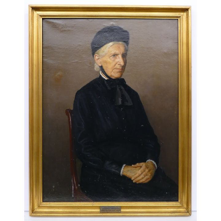 Albert Petersen Portrait of a Danish Lady Oil