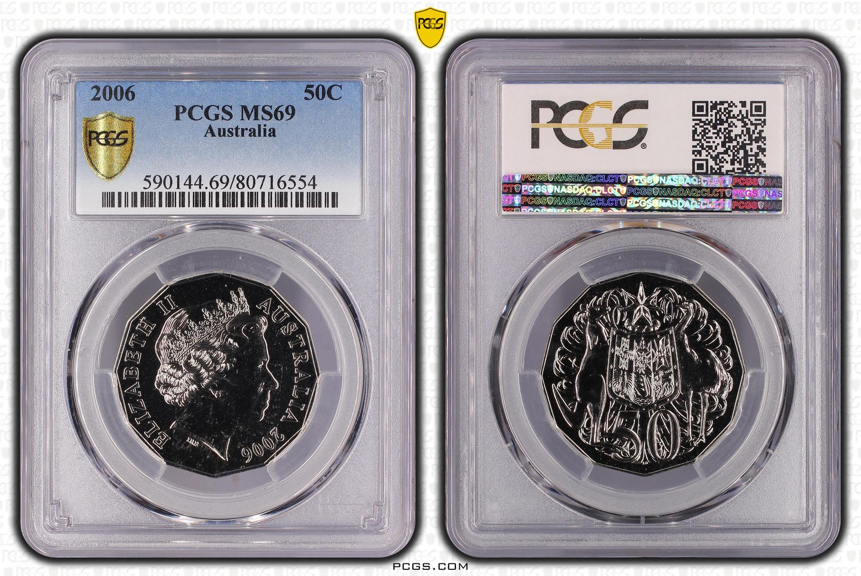 Fifty Cent, 2006, PCGS MS69