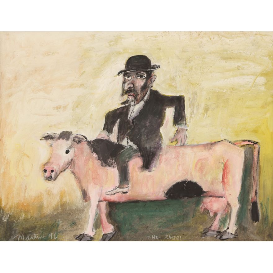 James Martin ''The Rabbi'' 1996 Gouache