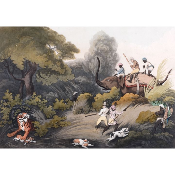 Samuel Howitt 'Four coloured aquatint prints'