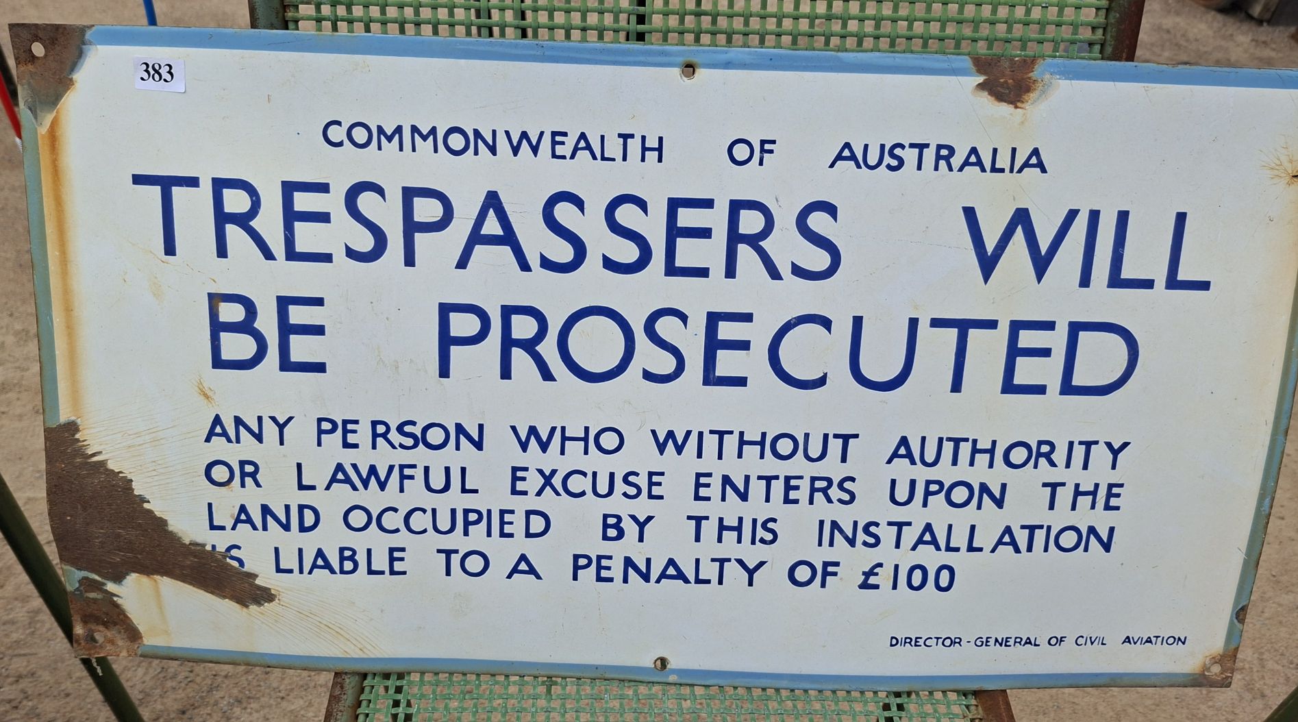 Trespasser Sign