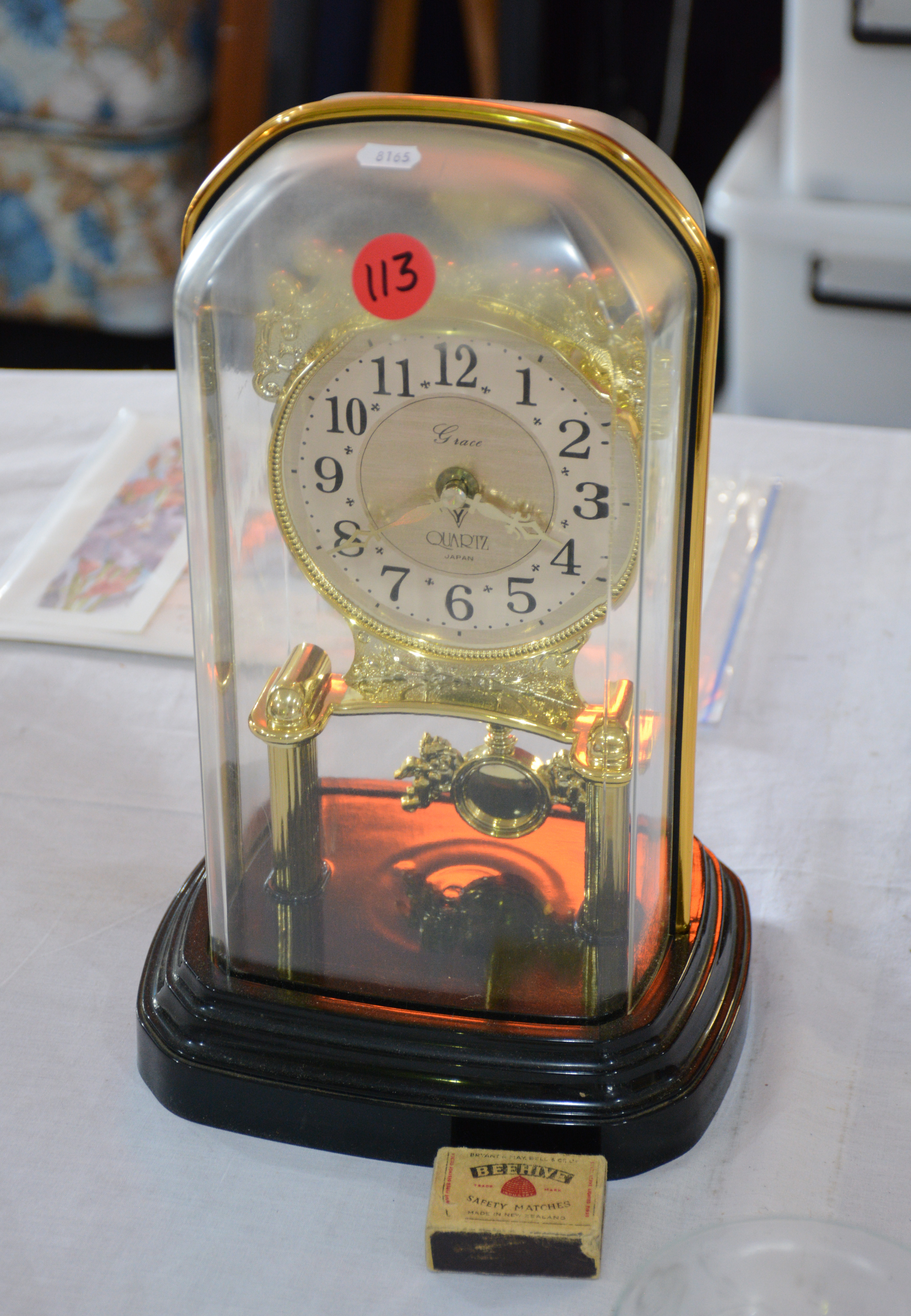 Very Kitch Quartz Dome Clock — sold at auction in New Zealand for $5