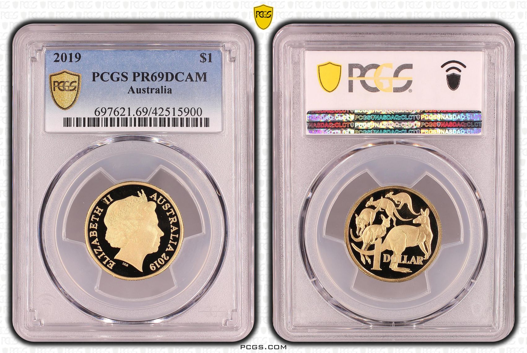 One Dollar, 2019, PCGS PR69DCAM