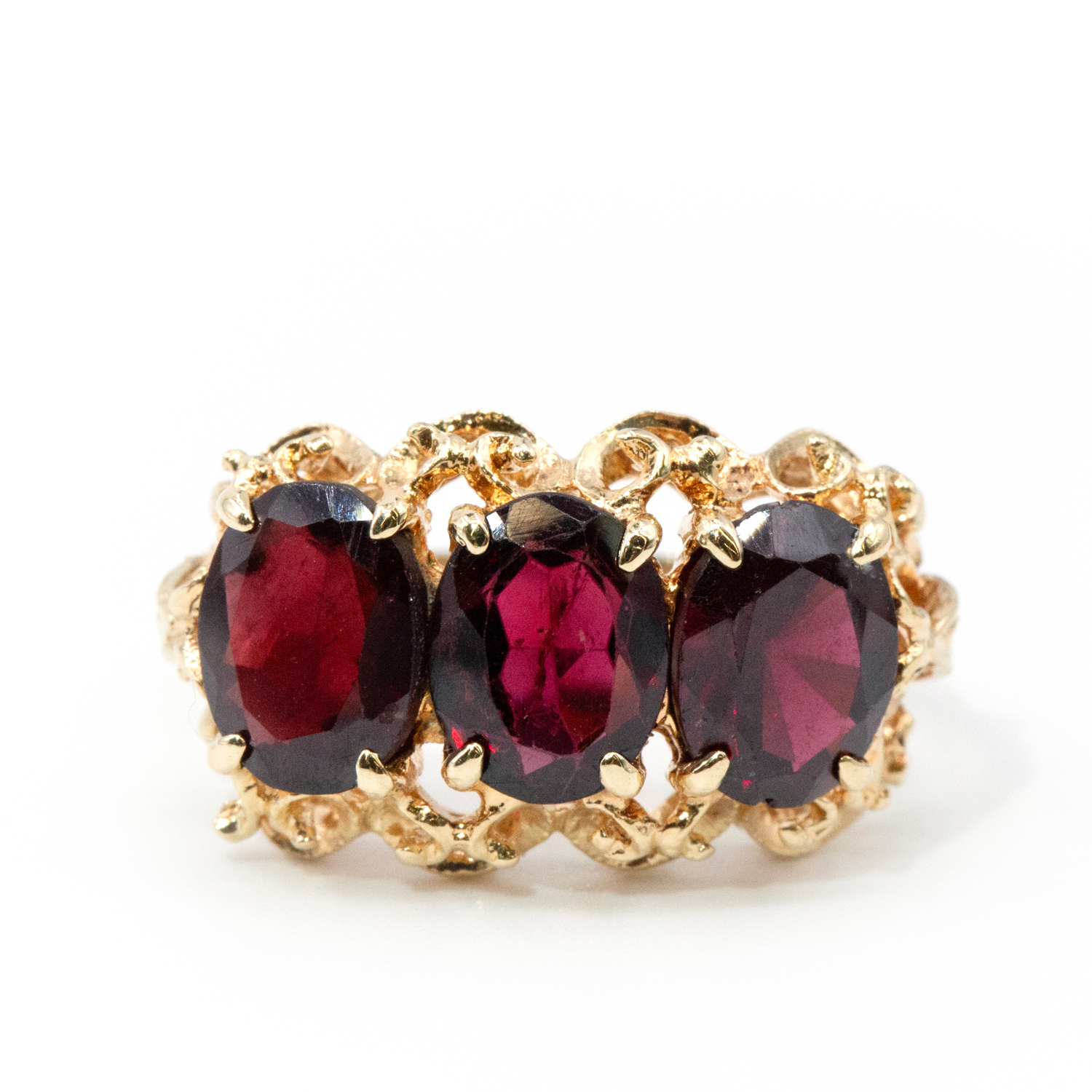 Garnet 14ct Gold Ring