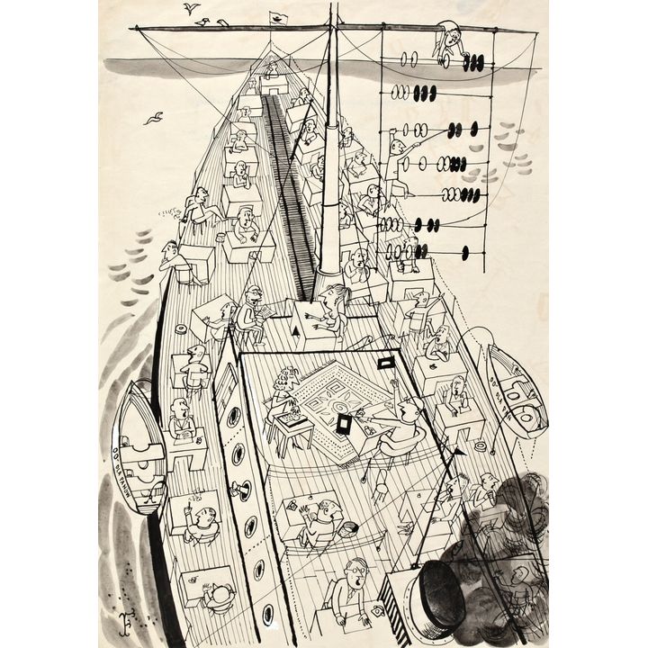 Jerzy Flisak | Morze nasze morze, wiernie ciebie będziem strzec, l. 50–60. XX w.