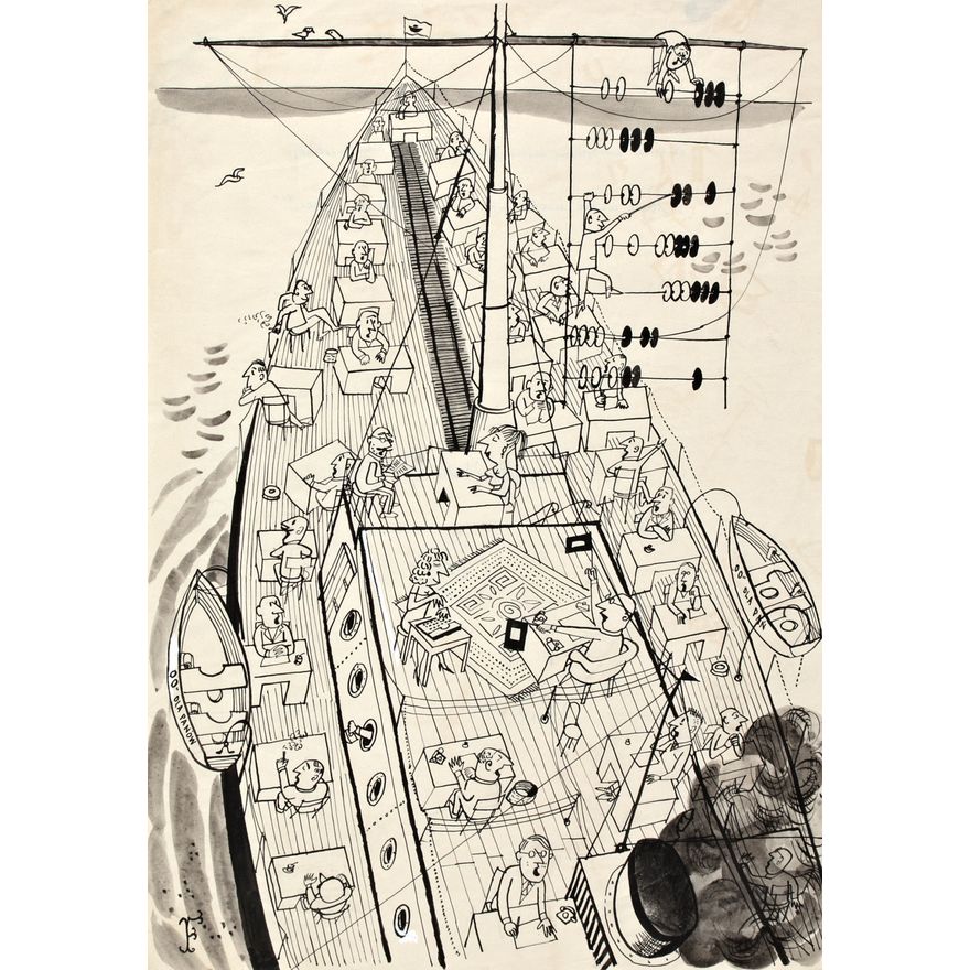 Jerzy Flisak | Morze nasze morze, wiernie ciebie będziem strzec, l. 50–60. XX w.
