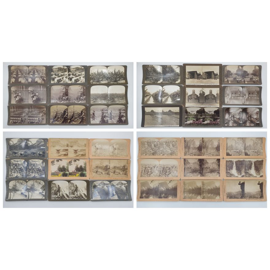 Stereograph Cards - USA (x36)