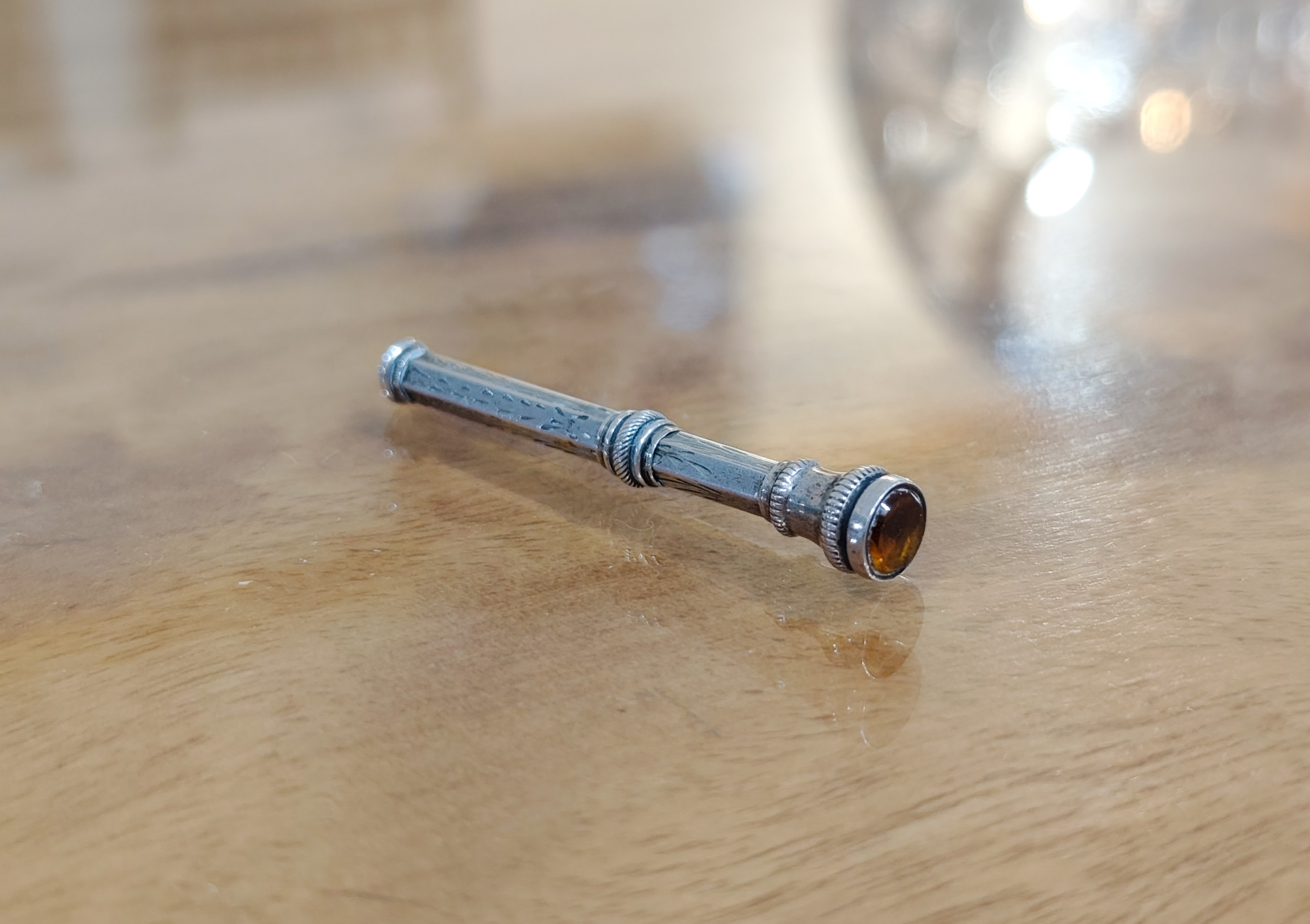 Small Sterling Silver/Citrine Propelling Pencil — NZ auction result