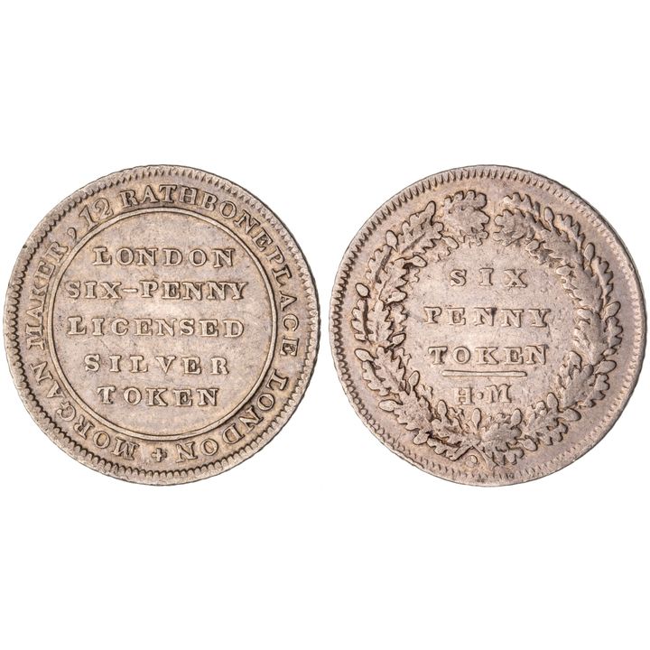 Great Britain, London, Sixpence, 1811, gVF