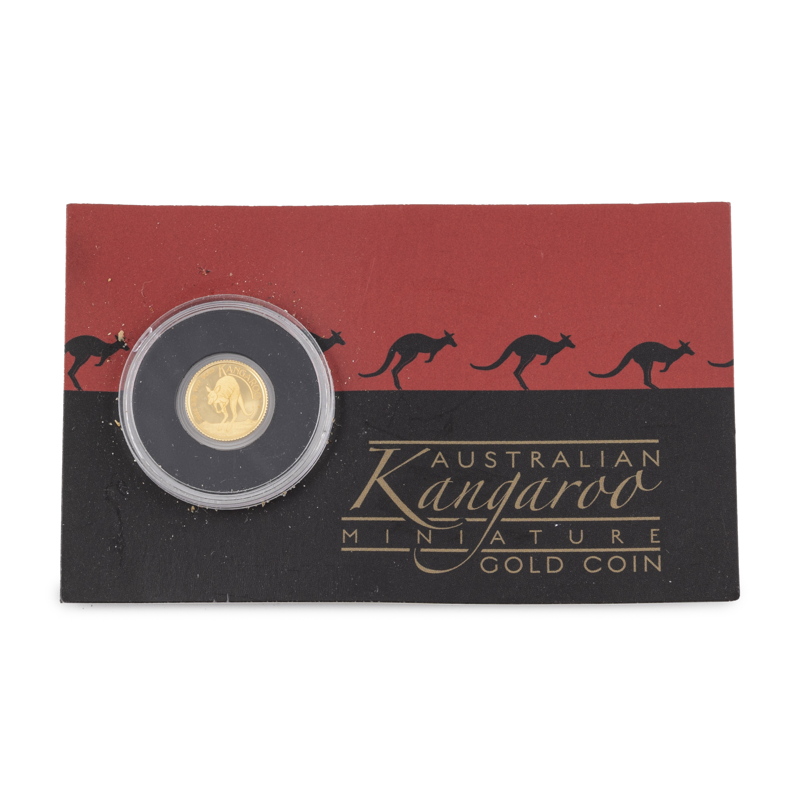 Elizabeth II, 0.5g Gold Mini Proof Kangaroo, Two Dollar, 2022, FDC