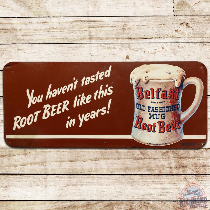 Old Fashioned Belfast Root Beer SST Sign - 8