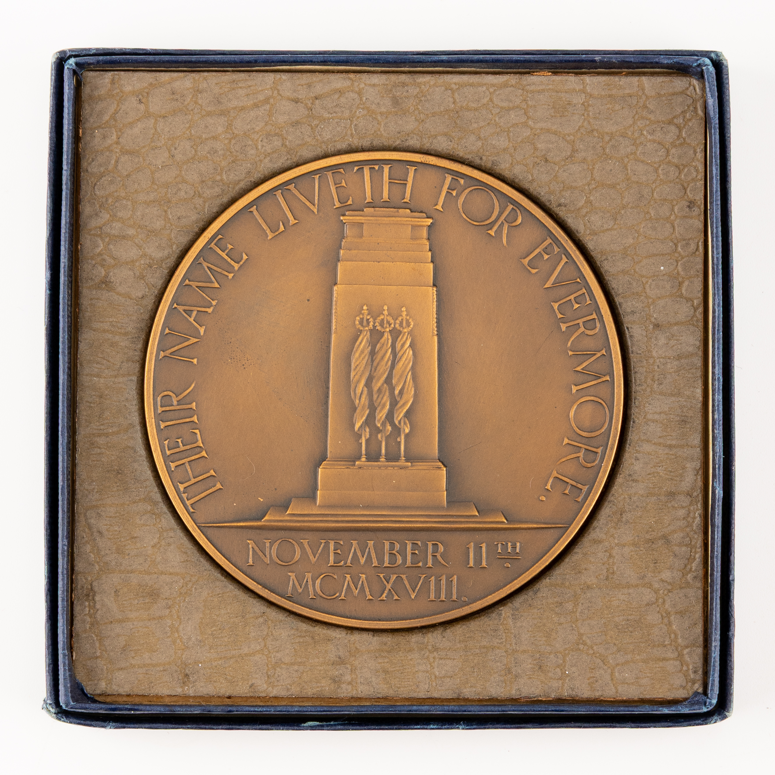 Great Britain, Armistice Day Memorial Medallion, 11.11.18, 1928, UNC