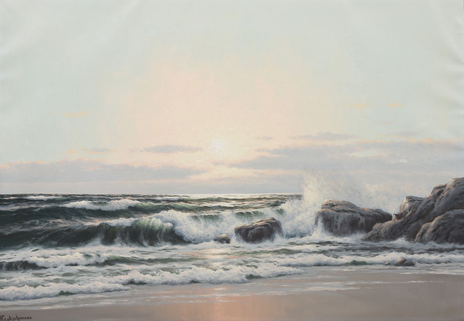 Otto Neutschmann Seascape Painting | Bunch Auctions