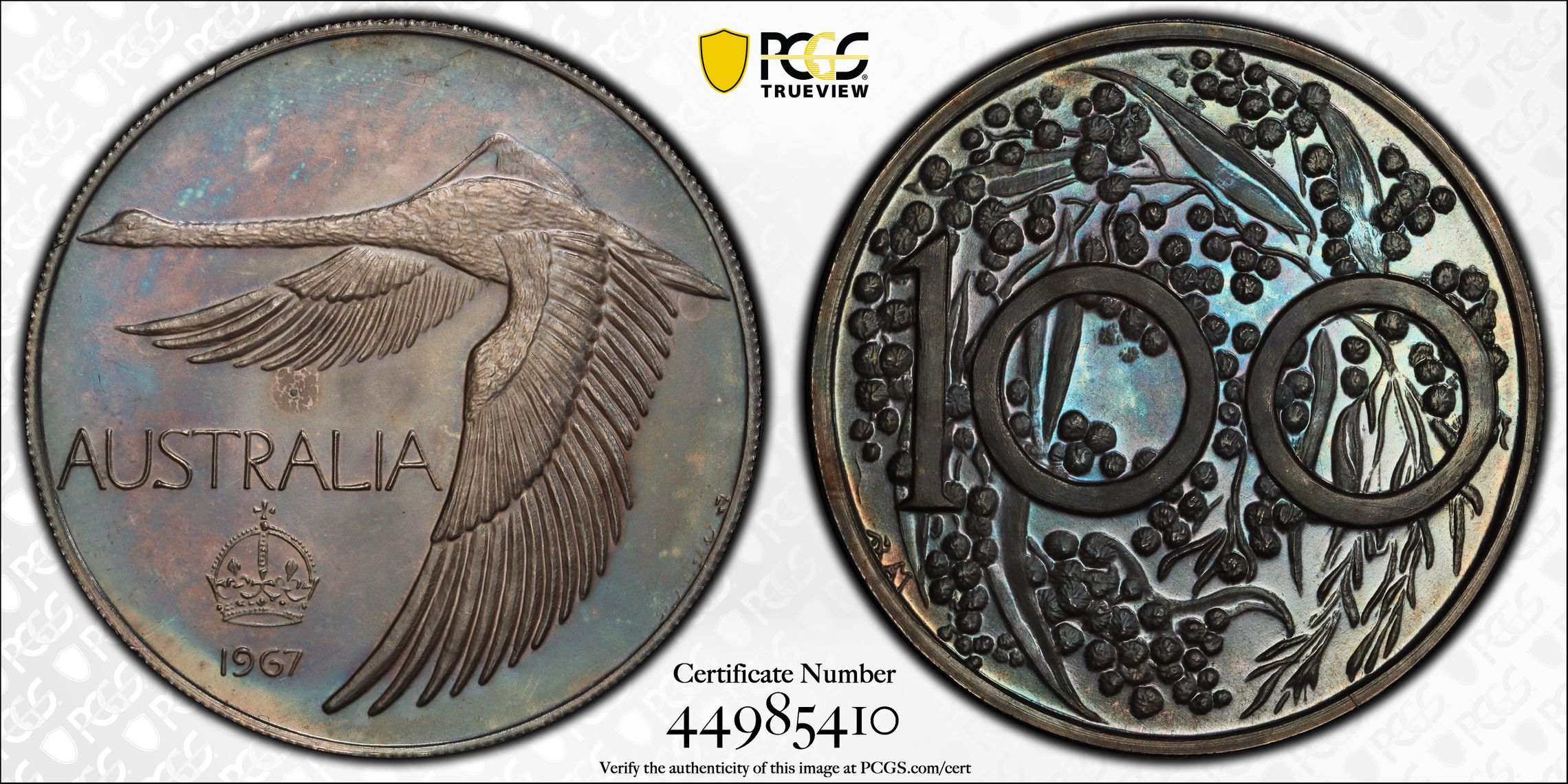 X#M2, One Dollar, 1967, PCGS MS 67