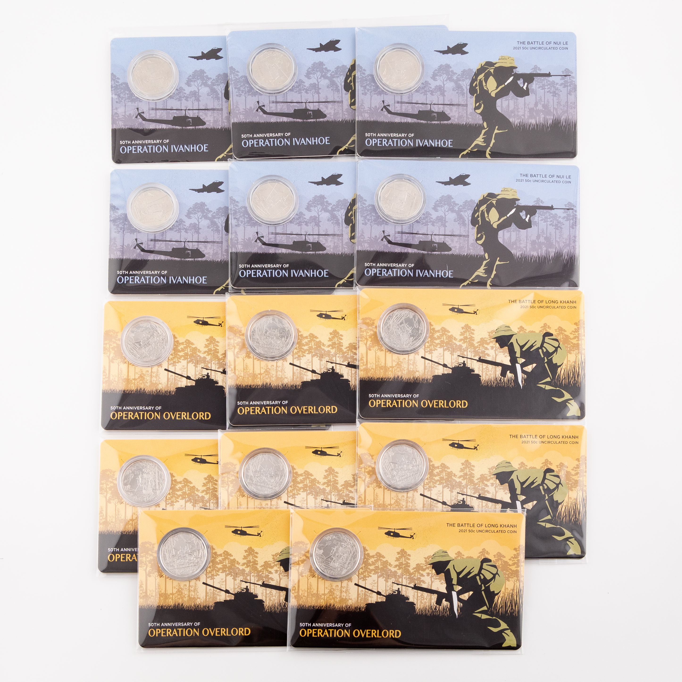 Elizabeth II, RAM - 50th Anniversary of Operation Ivanhoe & Overlord, Fifty Cents, 2021, UNC