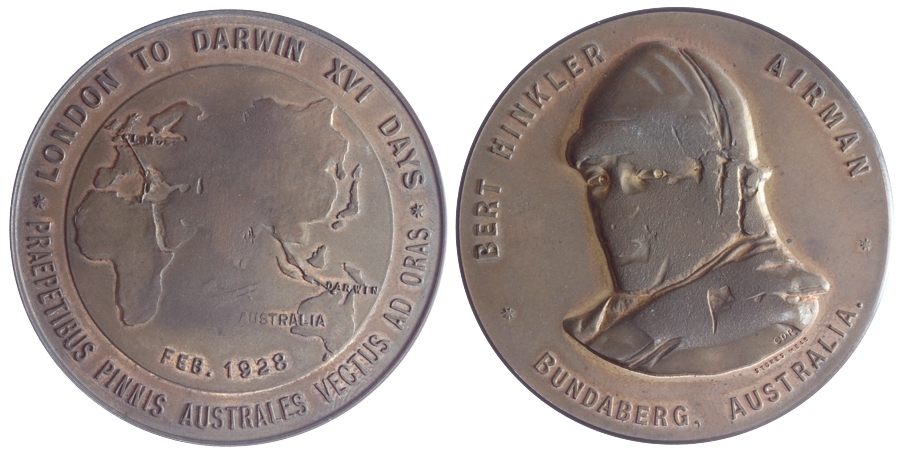 Bert Hinkler London to Darwin Medallion