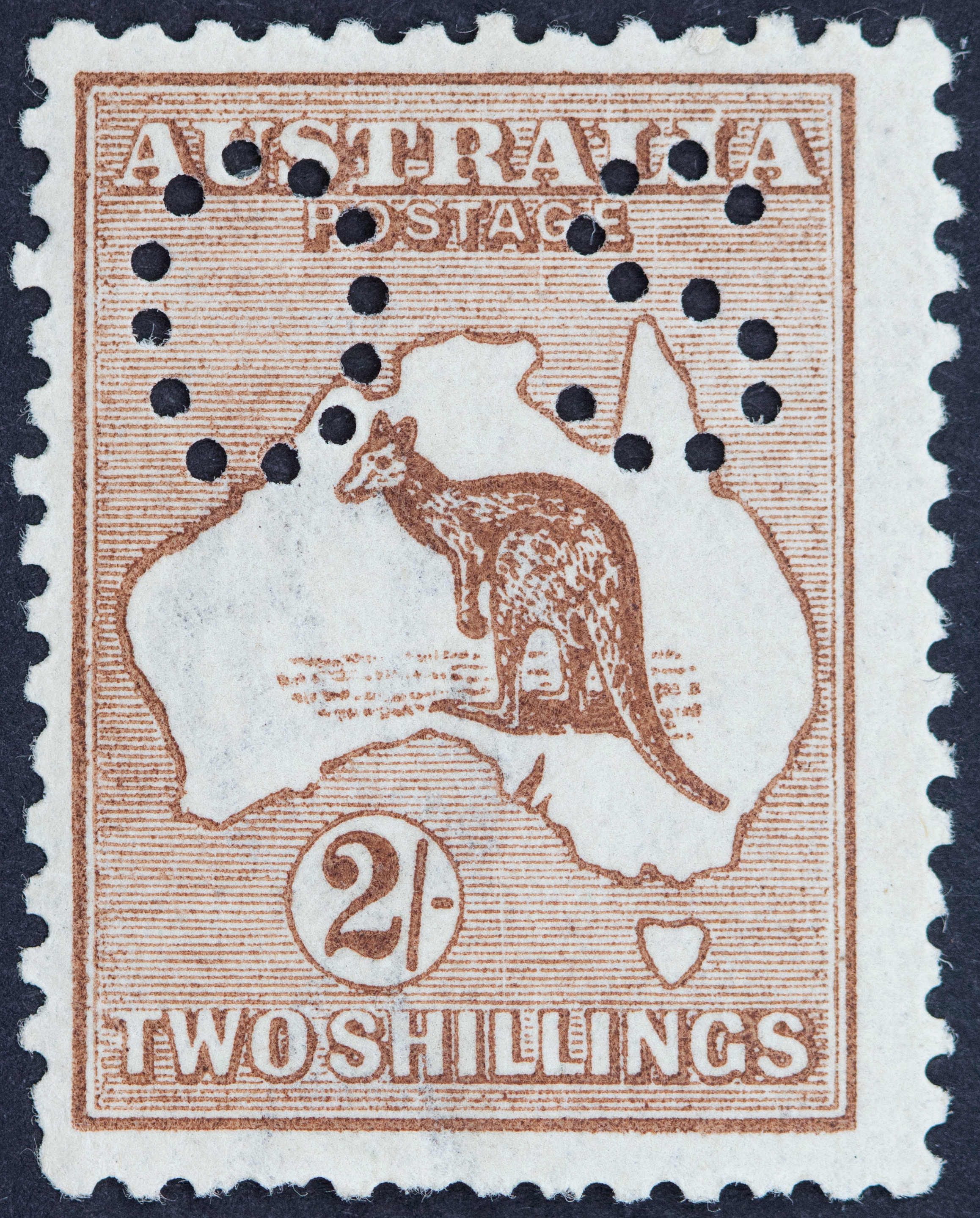 Third Watermark, Two Shillings, 1917, Fine