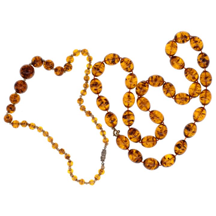 Europe, Amber Necklaces, 1950s, VGC
