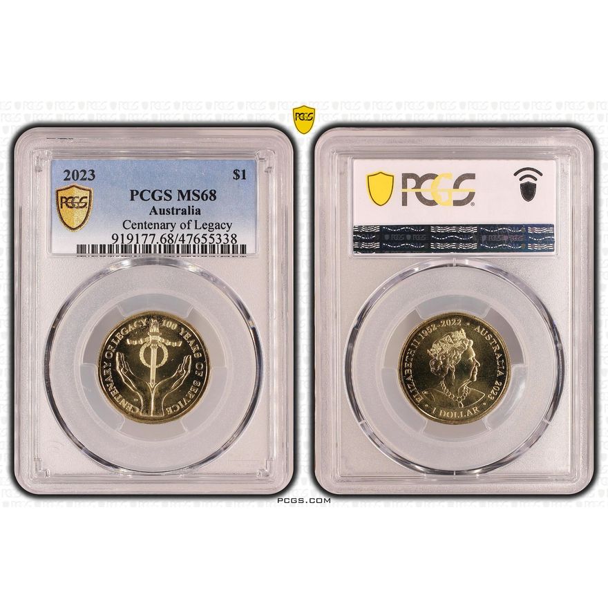 Centenary of Legacy, One Dollar, 2023, PCGS MS 68