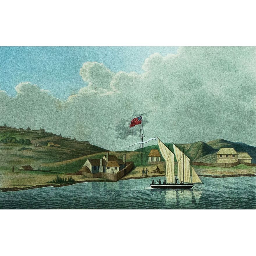 Louis I. Duperrey 'Établissement de missionnaires anglais à Kidikidi (Nouvelle-Zélande)'