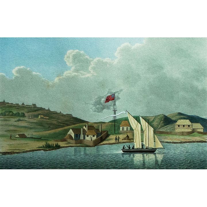 Louis I. Duperrey 'Établissement de missionnaires anglais à Kidikidi (Nouvelle-Zélande)'